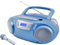 BOOMBOX SOUNDMASTER SCD5800BL FM-PLL, CD/CD-R/RW, KASETA, USB, MIKROFON, ŚWIATŁA