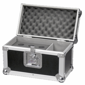 Flightcase til 6 mikrofoner og tilbehør