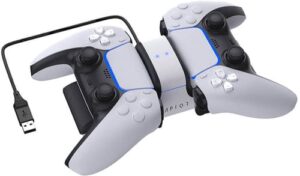 Raptor Lader Til Controller Dual Ps5 Hvid, Sort