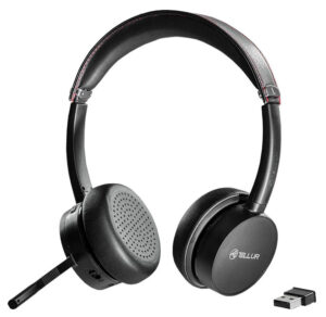 Tellur Voice Pro Headset - Bluetooth 5.3, Noise Cancelling - Sort