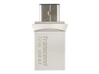 Transcend JetFlash 890 32GB USB 3.1 Sort Sølv