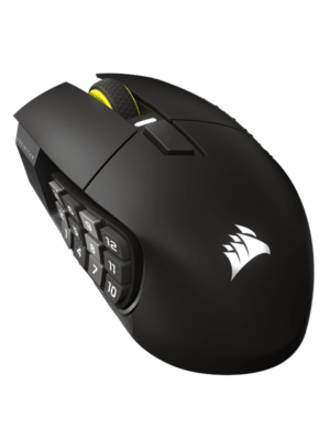 Corsair Scimitar Elite Wireless SE MMO - Gun metal - Gaming Mus - Optisk - 16 knapper - Sort