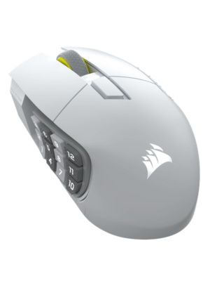 Corsair Scimitar Elite Wireless SE MMO - White - Gaming Mus - Optisk - 16 knapper - Hvid