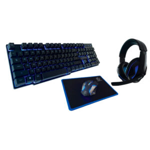 Rebeltec Sherman Gaming sæt (Tastatur, Headset, Mus, Musemåtte)