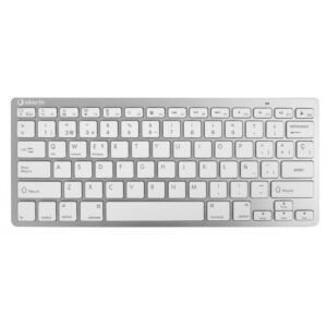 Tastatur Silver HT Teclado Inalámbrico Colors Edition - Blanco Spansk qwerty Sølvfarvet