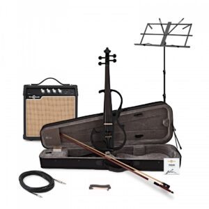 Electric Violin Amp Pack by Gear4music Black