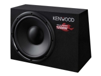 Kenwood KSC-W1200B - Subwoofer - 300 Watt - 11.81