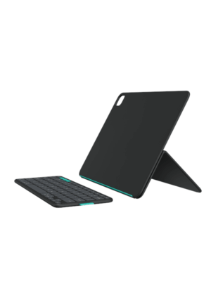 Logitech Flip Folio iPad Pro 13" (M4) & Air 13" (M2 & M3) - Tastatur & Folio sæt - Nordisk - Sort