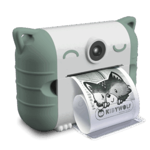 Grøn KIDYPRINT Instant kamera med printer