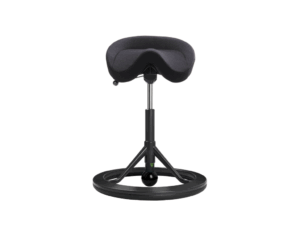 Ergonomisk Kontorstol | Sadelstol | Backapp 2,0 | Sort Uld/sort Stel