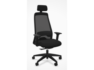 Interstuhl Kontorstol med Armlæn | Every Ev258 | Sort Uldstof | 3D Armlæn