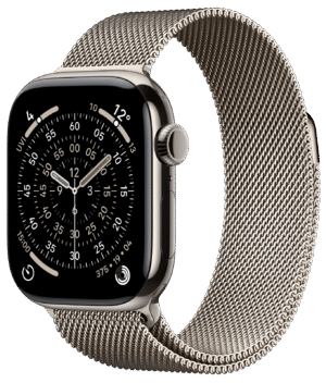 Apple Watch Series 11 42mm Naturlig Titan, Naturlig Milanese Loop (Onesize)