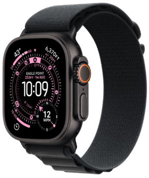 Apple Watch Ultra 3 49mm Svart Titan, Svart Alpine Loop (L)
