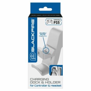 Blackfire USB oplader og holder til PS5 - Hvid