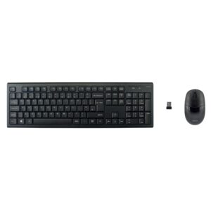 Deltaco Wireless Keyboard And Mice Usb Receiver 10m Range Uk Layout Tastatur