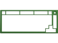 Glorious GMMK Pro Top Frame erstatningscover til Pro-tastatur, grønt