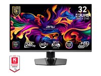 MSI MPG 322URX QD-OLED 32" 3820 x 2160 HDMI DisplayPort USB-C 240Hz Pivot Skærm