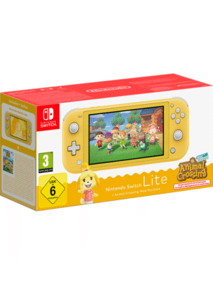 Nintendo Switch Lite - Yellow inc. Animal Crossing