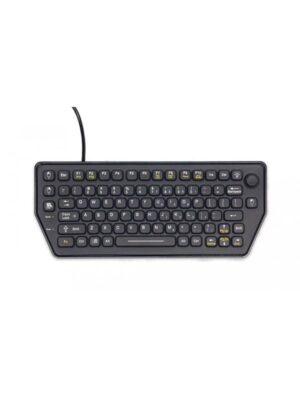 Gamber-Johnson LLC iKey Mobile Backlit Keyboard with Force Sensing Resistor - Tastatur - Amerikansk engelsk - Sort