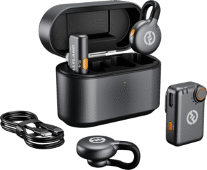 Hollyland - LARK M2S Combo Trådløs Lavalier Mikrofon - Space Gray - Kompakt