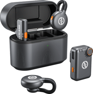 Hollyland - LARK M2S Mini Combo Trådløs Lavalier Mikrofon - Space Gray