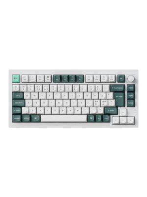 Keychron Q1 HE 75% Knob Wireless Tri-Mode Gateron 2.0 Nebula Magnetic Shell White - ND - Gaming Tastatur - Nordisk - Hvid
