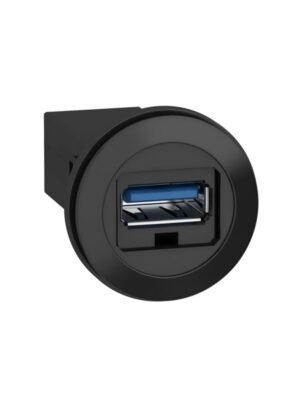 Schneider Electric Harmony usb 3.0 udtag til montage i ø22 mm. hul, usb-a/usb-a på begge sider