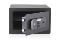 Yale YSFB/250/EB1, Bærbar pengeskab, Sort, Kode, Fingeraftrykslæser, Nøgle, 20,5 L, Gulv/væg, 250 mm