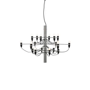 Flos 2097 Sarfatti lysekrone LED Krom 18 lamper