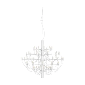 Flos 2097 Sarfatti lysekrone LED Mat hvid 50 lamper