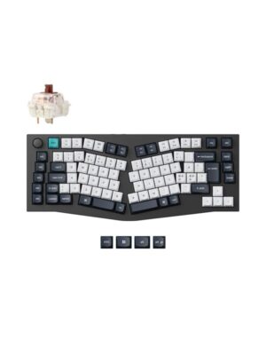 Keychron Q10 MAX 75% (Alice Layout) - Gateron Jupiter Brown - Gaming Tastatur - Uden Numpad - Nordisk - Sort