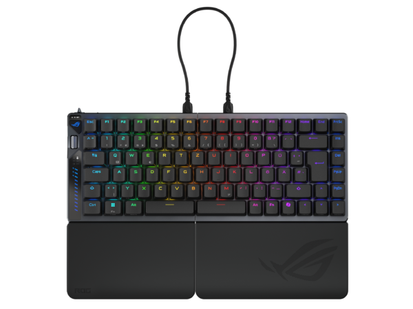 ASUS ROG Falcata Tastatur Magnetic-mechanical key switch RGB Kabel & trådløs Tysk
