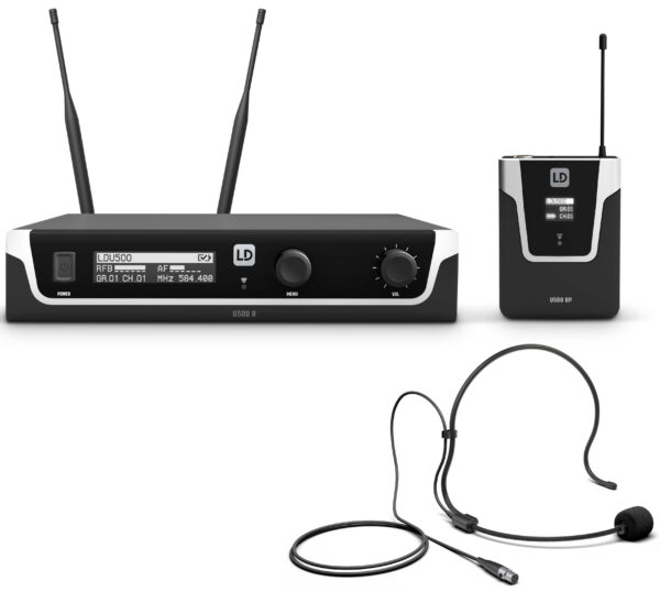 LD Systems LDU518BPH - Trådløs mikrofon system med beltpack og headset