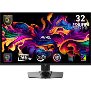 MSI MAG 322UP QD-OLED E16 computerskærm 80 cm (31.5") 3840 x 2160 pixel 4K Ultra HD Sort