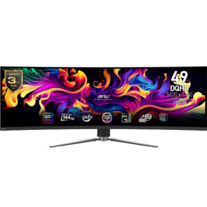 MSI MPG 491CQPDE QD-OLED computerskærm 124,5 cm (49") 5120 x 1440 pixel DQHD Sort