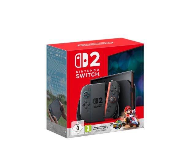 Spillekonsol Nintendo Switch 2 + Mario Kart World, 7,9" touch, 256 GB, Wi?Fi, sort