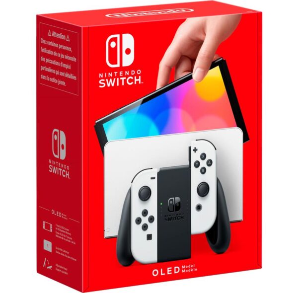 Spillekonsol Nintendo Switch OLED – hvid (white set)