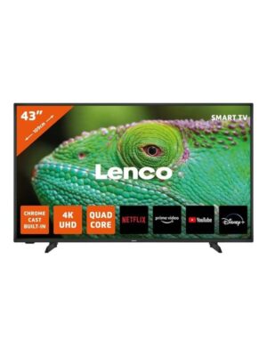 Lenco 43" Fladskærms TV LED 4K LED-4353BK