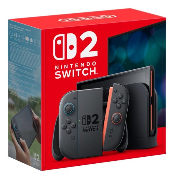 Spillekonsol Nintendo Switch 2 – 7,9" touch, 256 GB, Wi‑Fi, sort
