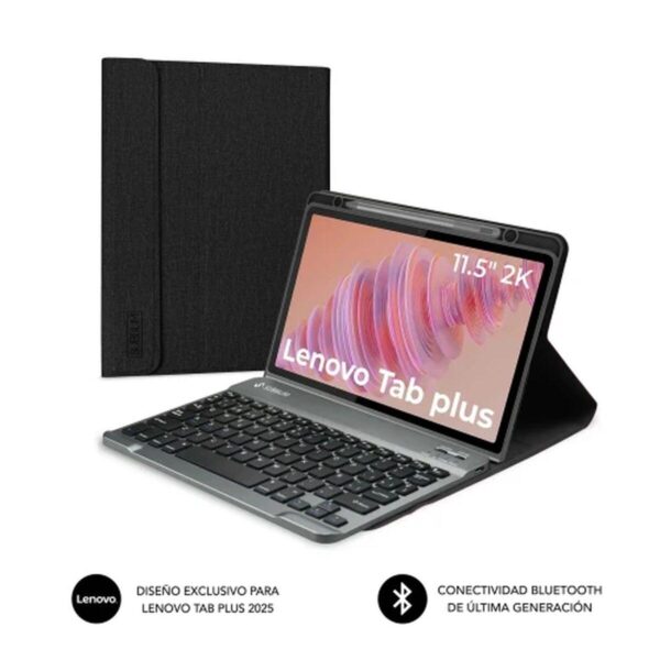 Subblim Keytab Pro BT - tablet cover med Bluetooth tastatur, sort