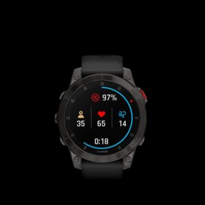 GARMIN - Epix (Sapphire) Gen 2 i titanium m. sort silikonerem**