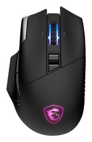 Gaming mus MSI – trådløs RF/Bluetooth/USB, 26.000 DPI, højrehånd
