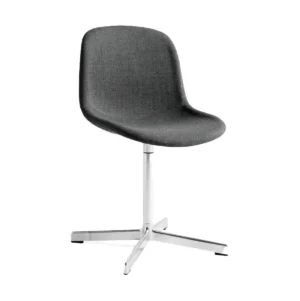 HAY Neu 10 Upholstery kontorstol Remix 163 grey, drejestativ i aluminium
