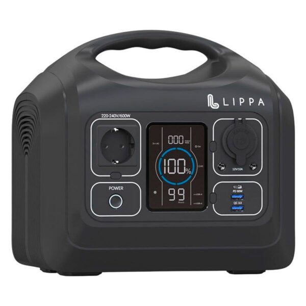 Lippa power station 595 Wh Sort - Powerbanks fra Lippa
