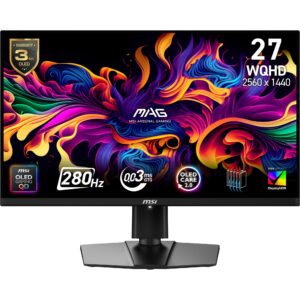 MSI MAG 271QP QD‑OLED X28 27" gaming-skærm – WQHD 280 Hz
