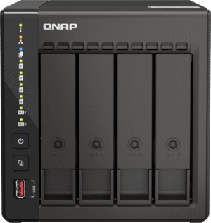 Qnap Qvp-41c Nas & Lagringsserver Tower Intel® Celeron® J6412 8 Gb Ddr4 0 Tb Sort