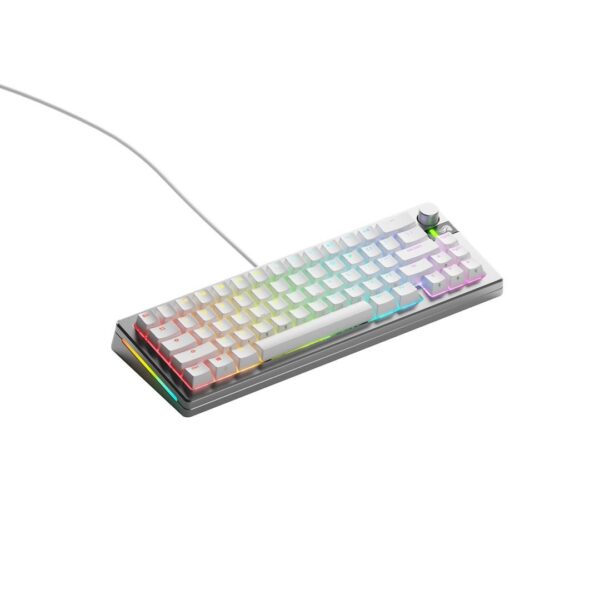 Tastatur til gaming GLORIOUS GMMK 3 PRO 65% kablet – sølv (US)