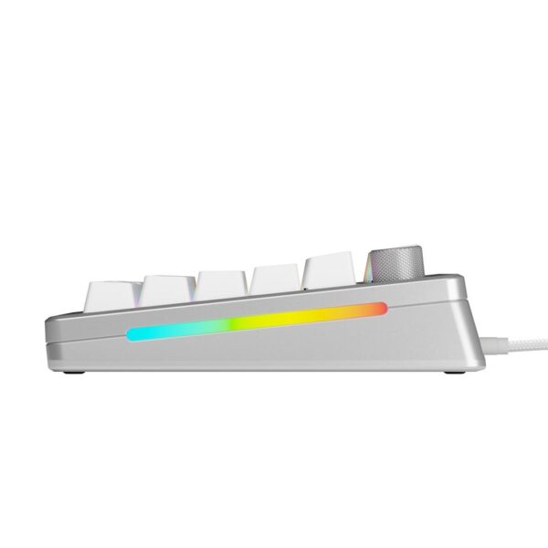 Tastatur til gaming GLORIOUS GMMK 3 PRO HE 75% kablet – sølv (US)