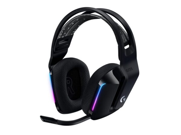 Trådløst gaming-headset Logitech G G733 (sort)