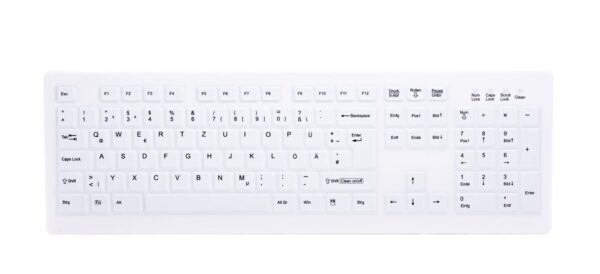 Trådløst tastatur Cherry Active Key AK-C8100F – QWERTZ, tysk, hvid
